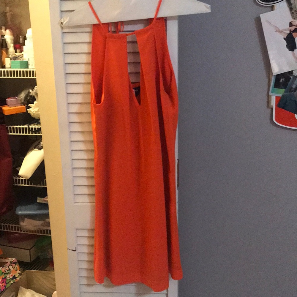 orange dress